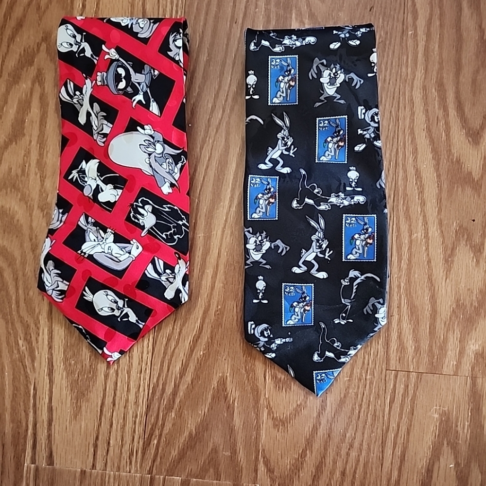 Y2K 1997 Looney tunes bugs bunny tie‎ vintage Warner brothers